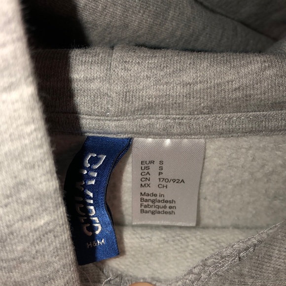 H&M Hoodie Grey/Navy/Red - Picture 3 of 3